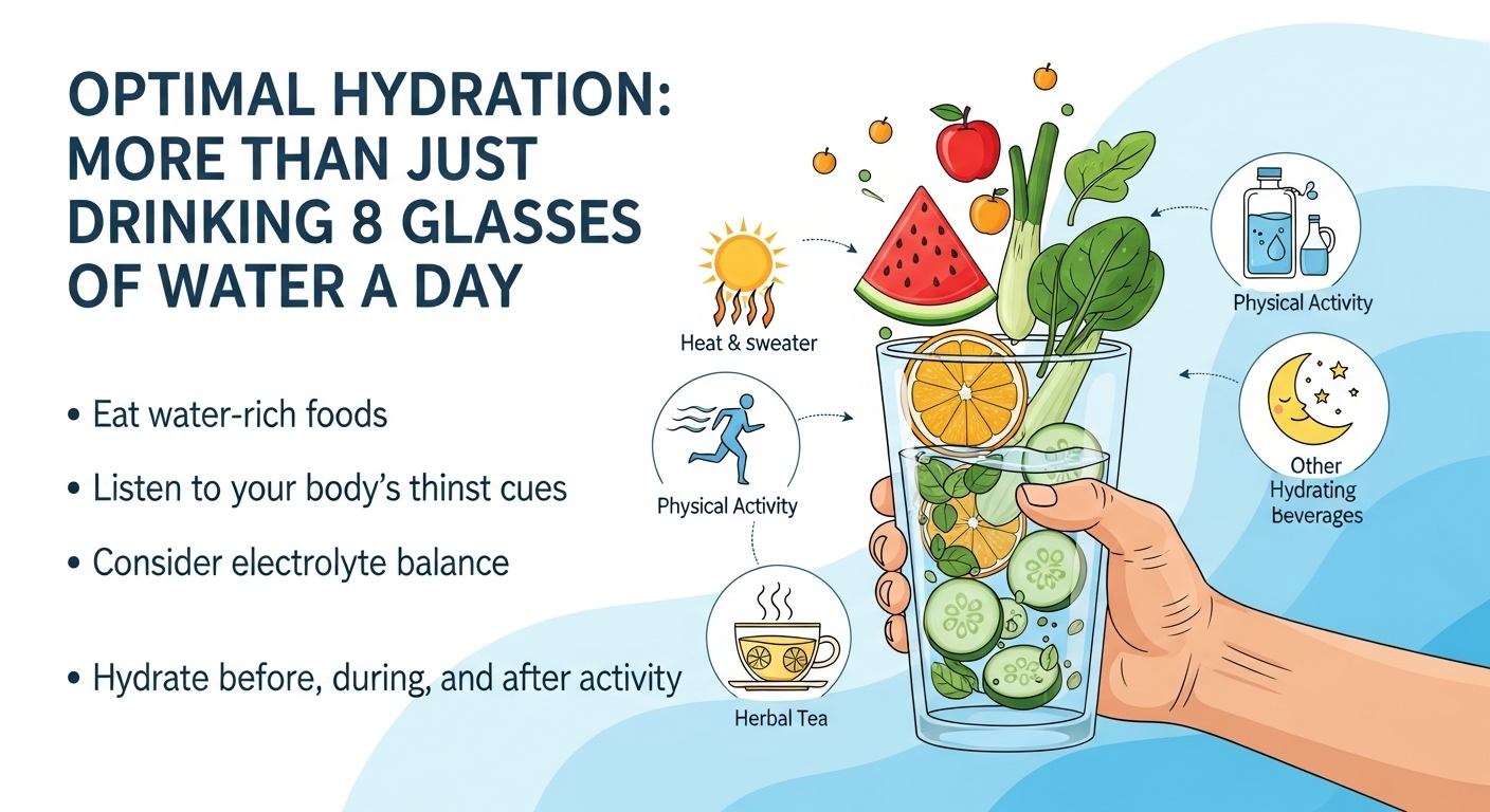 Hidrasi Optimal: Lebih dari Sekadar Minum 8 Gelas Air Sehari